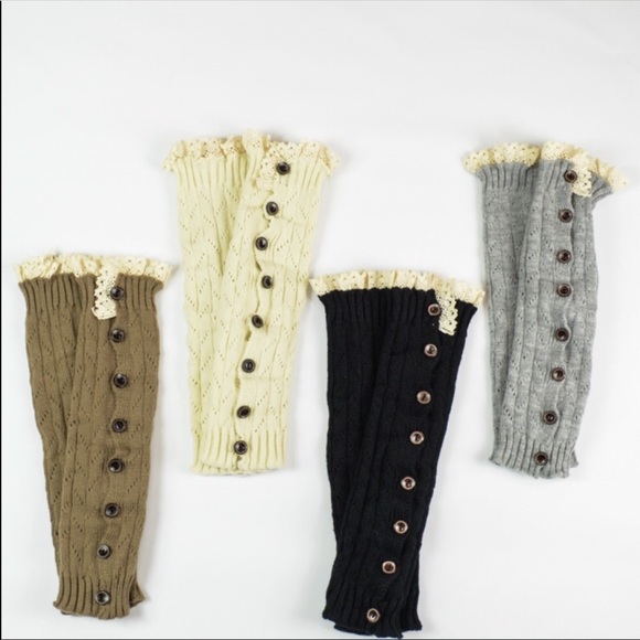 ❗️SALE❗️Mocha Leg Warmers - Picture 2 of 2